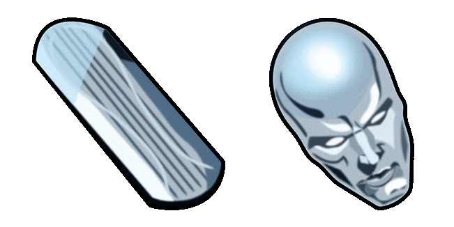 silver surfer animated custom cursor