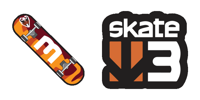 skate 3 logo animated custom cursor