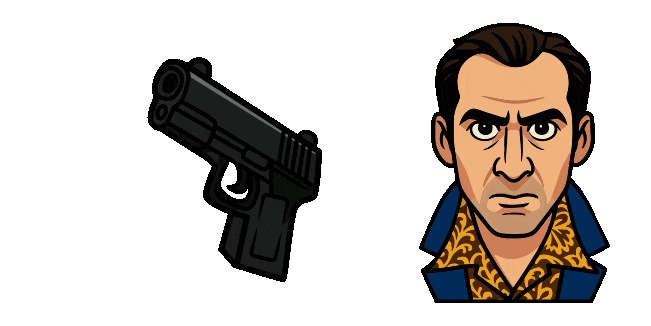 snake eyes rick santoro gun animated custom cursor