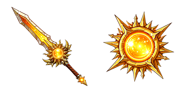 solar sword sunburst custom cursor
