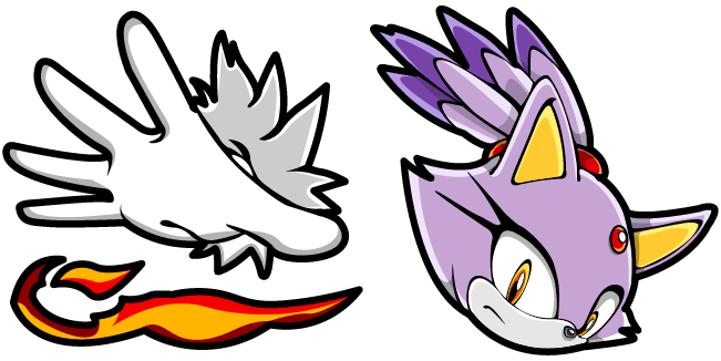 sonic blaze the cat custom cursor