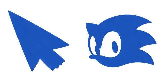 sonic blue minimalist custom cursor