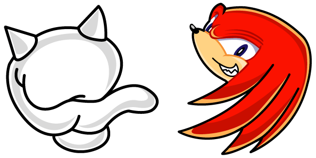 sonic knuckles the echidna custom cursor