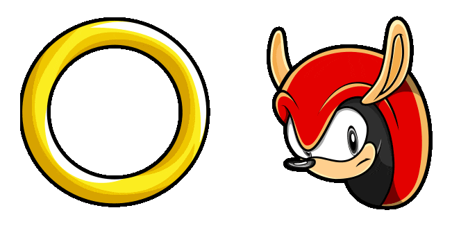 sonic mighty the armadillo ring animated custom cursor