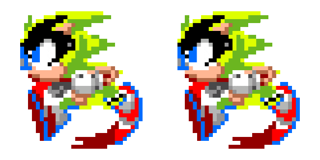 sonic the hedgehog ashura pixel animated custom cursor