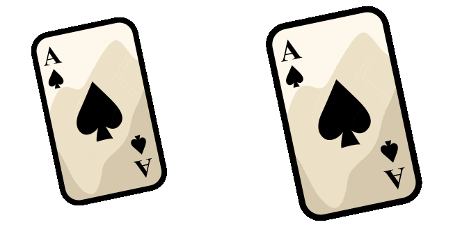 spades cards animated custom cursor