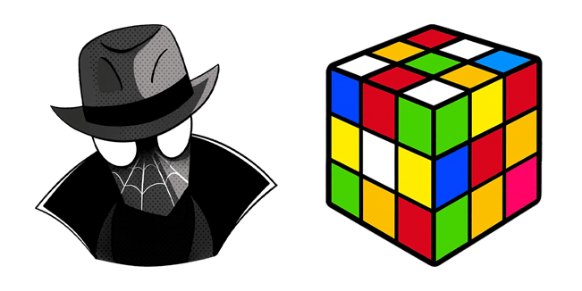 spider man noir rubiks cube custom cursor