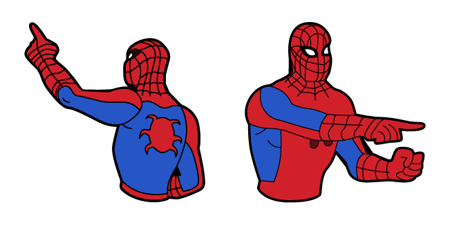 spider man pointing at spider man meme custom cursor