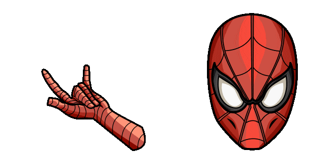 spider man web animated custom cursor