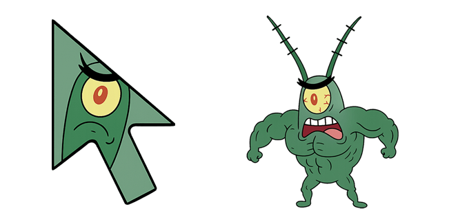 spongebob buff plankton custom cursor