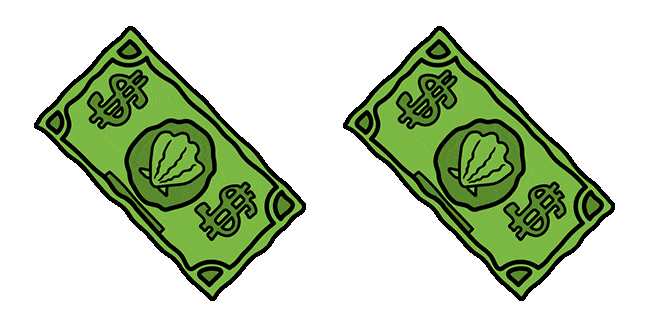 spongebob krusty krab dollar animated custom cursor