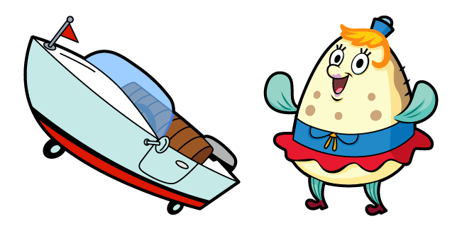 spongebob mrs puff boat custom cursor