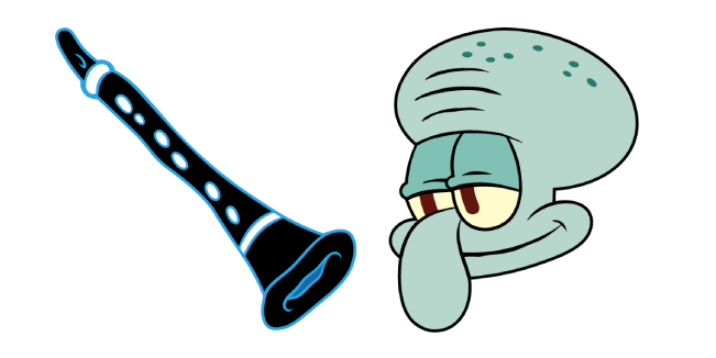 spongebob squidward tentacles clarinet custom cursor