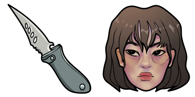 squid game kang sae byeok knife custom cursor