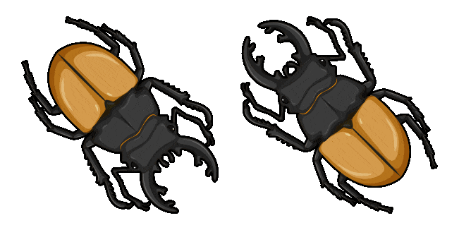 stag beetle animated custom cursor