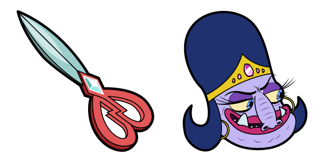 star vs the forces of evil princess smooshy dimensional scissors custom cursor