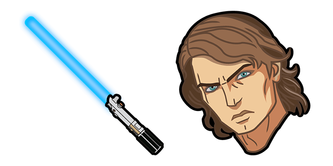 star wars anakin skywalker lightsaber custom cursor