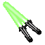 Star Wars Green Lightsabers Animated