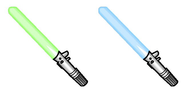 star wars rainbow lightsaber animated custom cursor