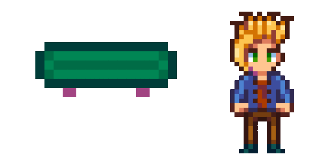 stardew valley sam skateboard animated custom cursor