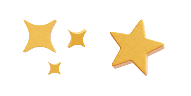 stars 3D custom cursor