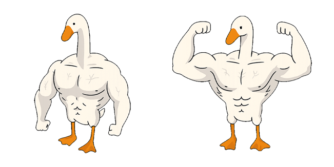 steroid strong goose meme custom cursor