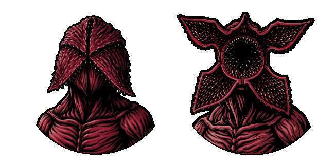 stranger things demogorgon animated custom cursor