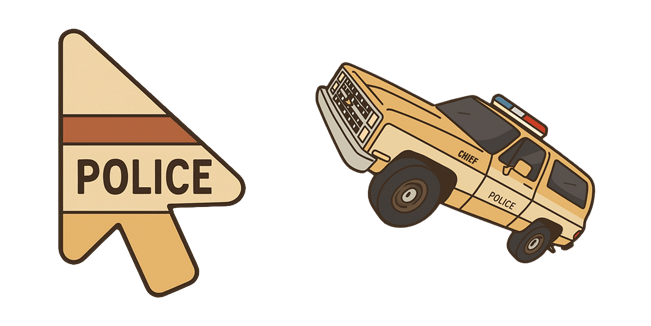 stranger things hopper police ford bronco custom cursor