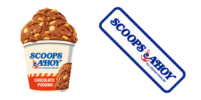 stranger things scoops ahoy animated custom cursor