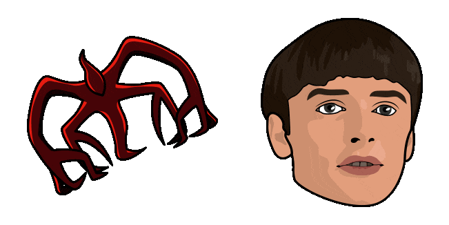 stranger things will byers the mind flayer animated custom cursor