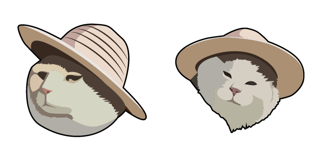 straw hat cat custom cursor