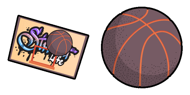 street backboard hoop ball animated custom cursor