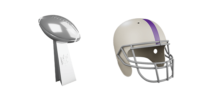 super bowl & american football helmet 3D custom cursor
