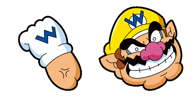 super mario wario animated custom cursor