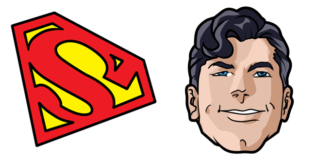 superman logo custom cursor