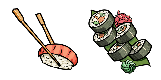 sushi roll custom cursor