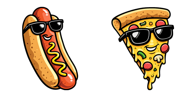 swag hot dog pizza custom cursor