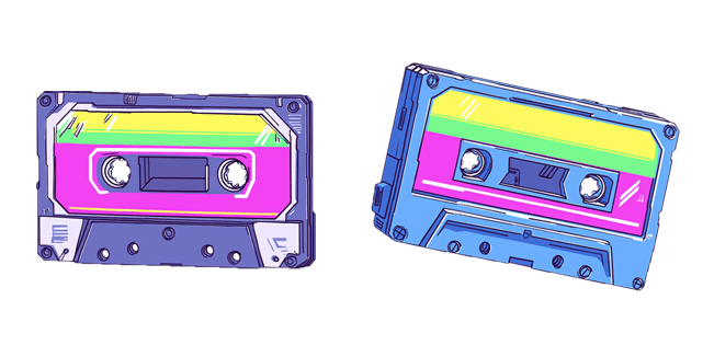 synthwave tape custom cursor