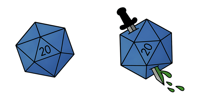 tabletop rpg d20 custom cursor