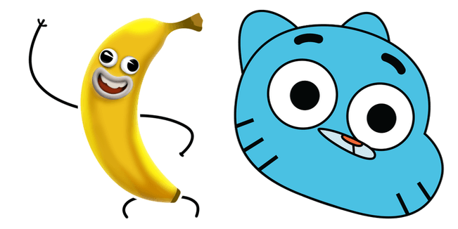 TAWOG Banana Joe & Gumball Watterson Cursor - Sweezy Custom Cursors