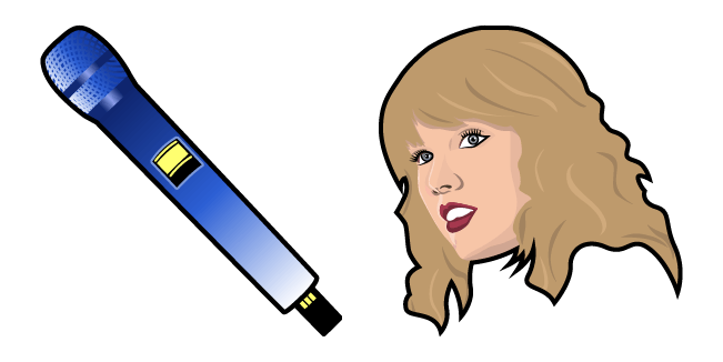 taylor swift mic custom cursor