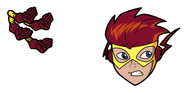 teen titans kid flash animated custom cursor