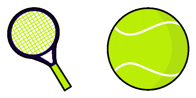 tennis punch ball animated custom cursor