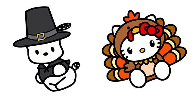 thanksgiving day pochacco hello kitty custom cursor