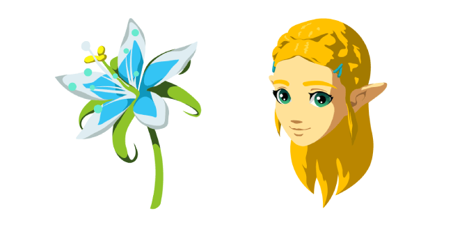 legend of zelda princess zelda silent princess flower custom cursor