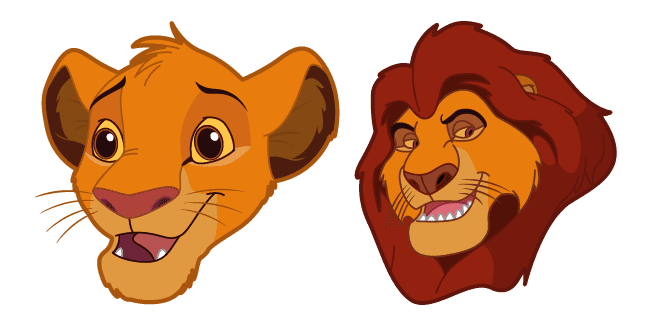 the lion king mufasa simba custom cursor