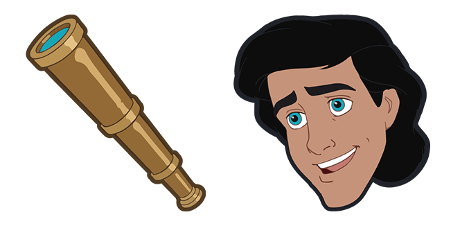 the little mermaid prince eric spyglass custom cursor