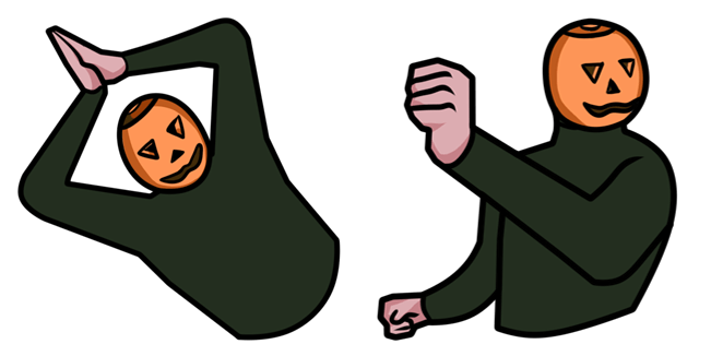 the pumpkin dance meme custom cursor