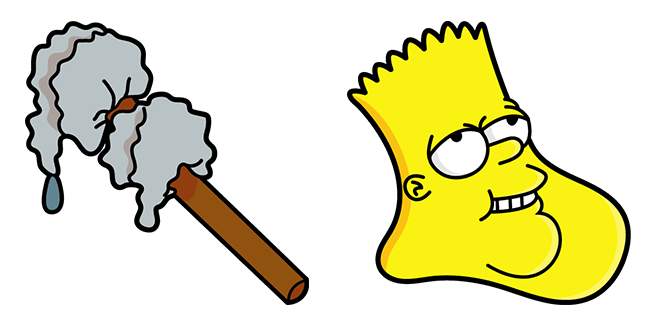 the simpsons fat bart custom cursor