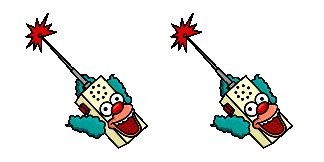 the simpsons krustys walkie talkie animated custom cursor